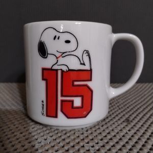 Vintage Year 1958 Snoopy 15th Anniversary Peanuts Schultz Mug 7oz
